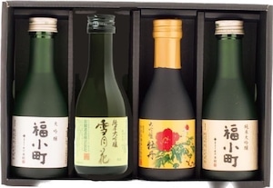 秋田・湯沢の日本酒180ml　4本セット