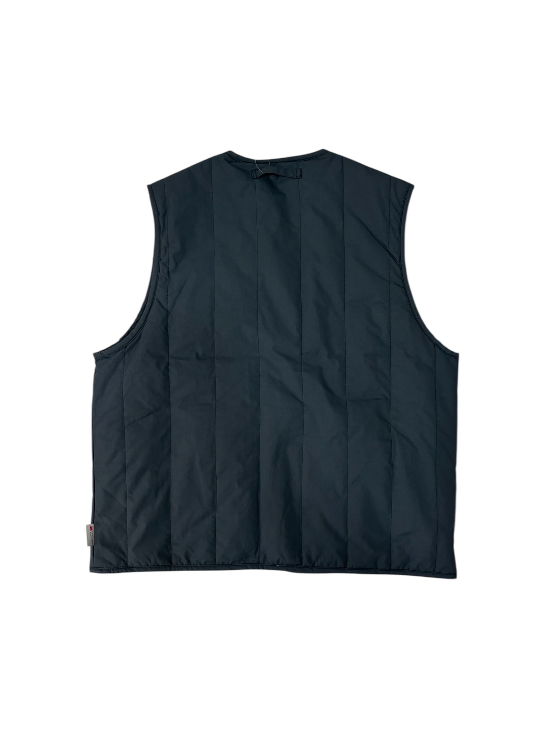 PWA】REFINE-WOOL CHK RV VEST - CHARCOAL | standlobby