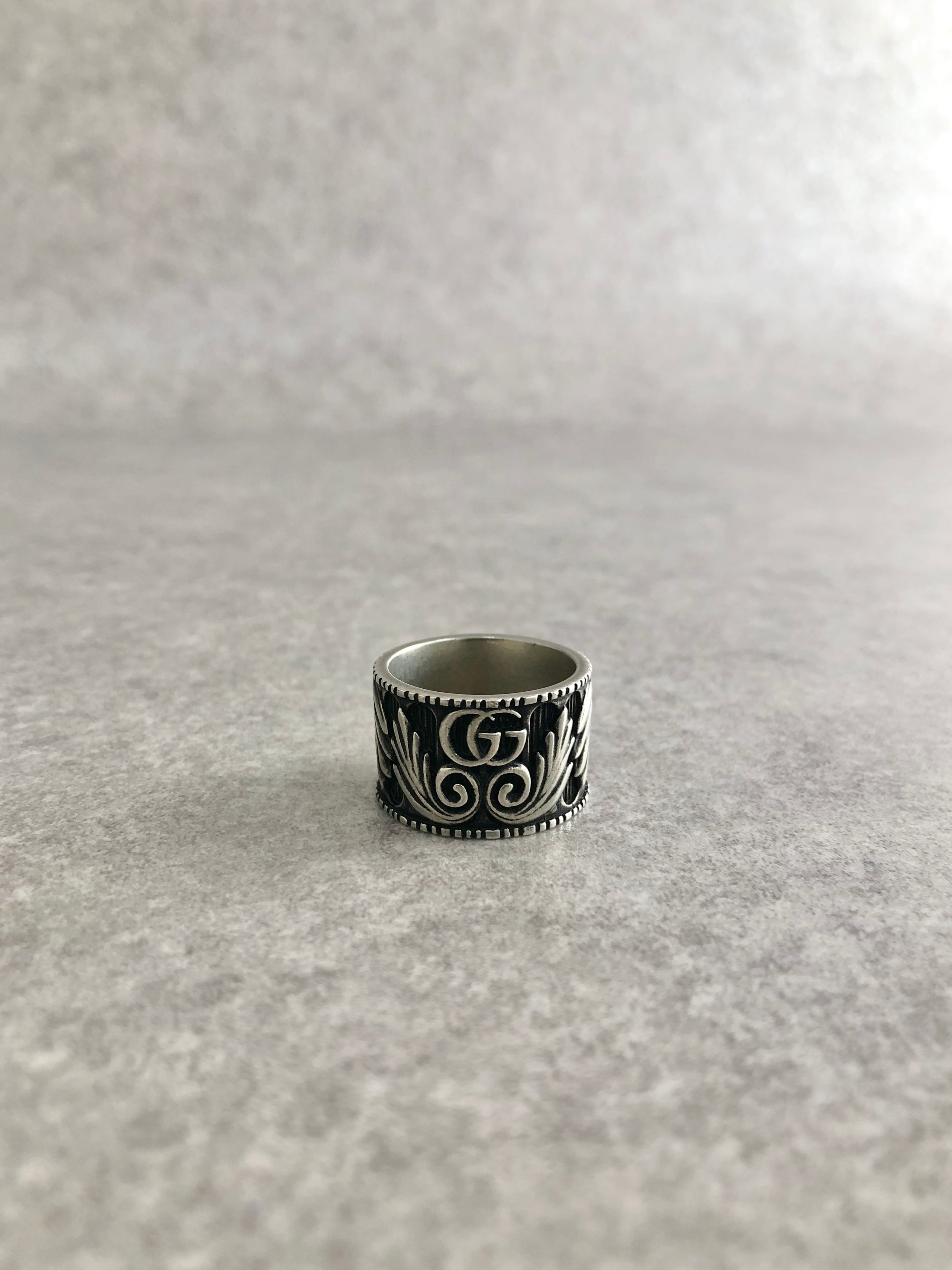 GUCCI グッチ 指輪 リング シルバー インターロッキング 925