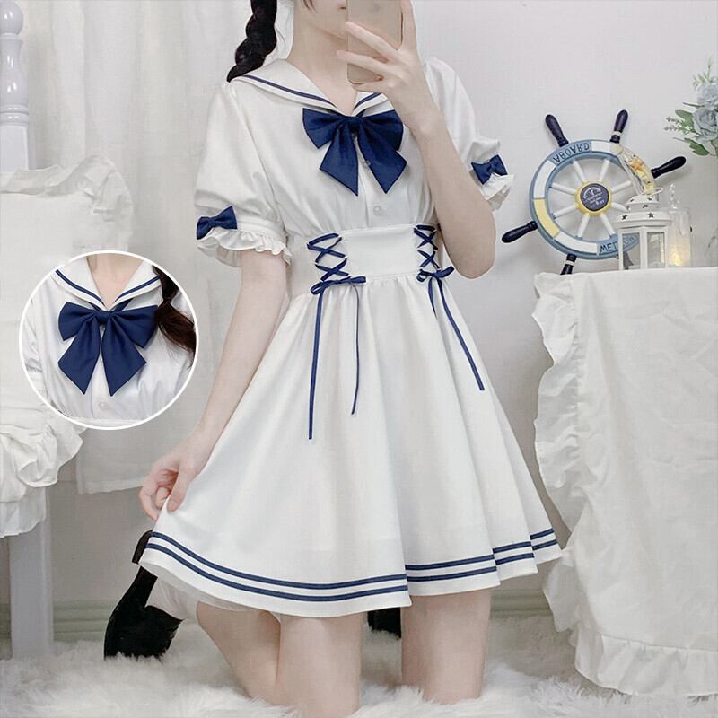 ロリータ 夏制服2点の通販 By ぴーすけ S Shop ラクマ ウエストは