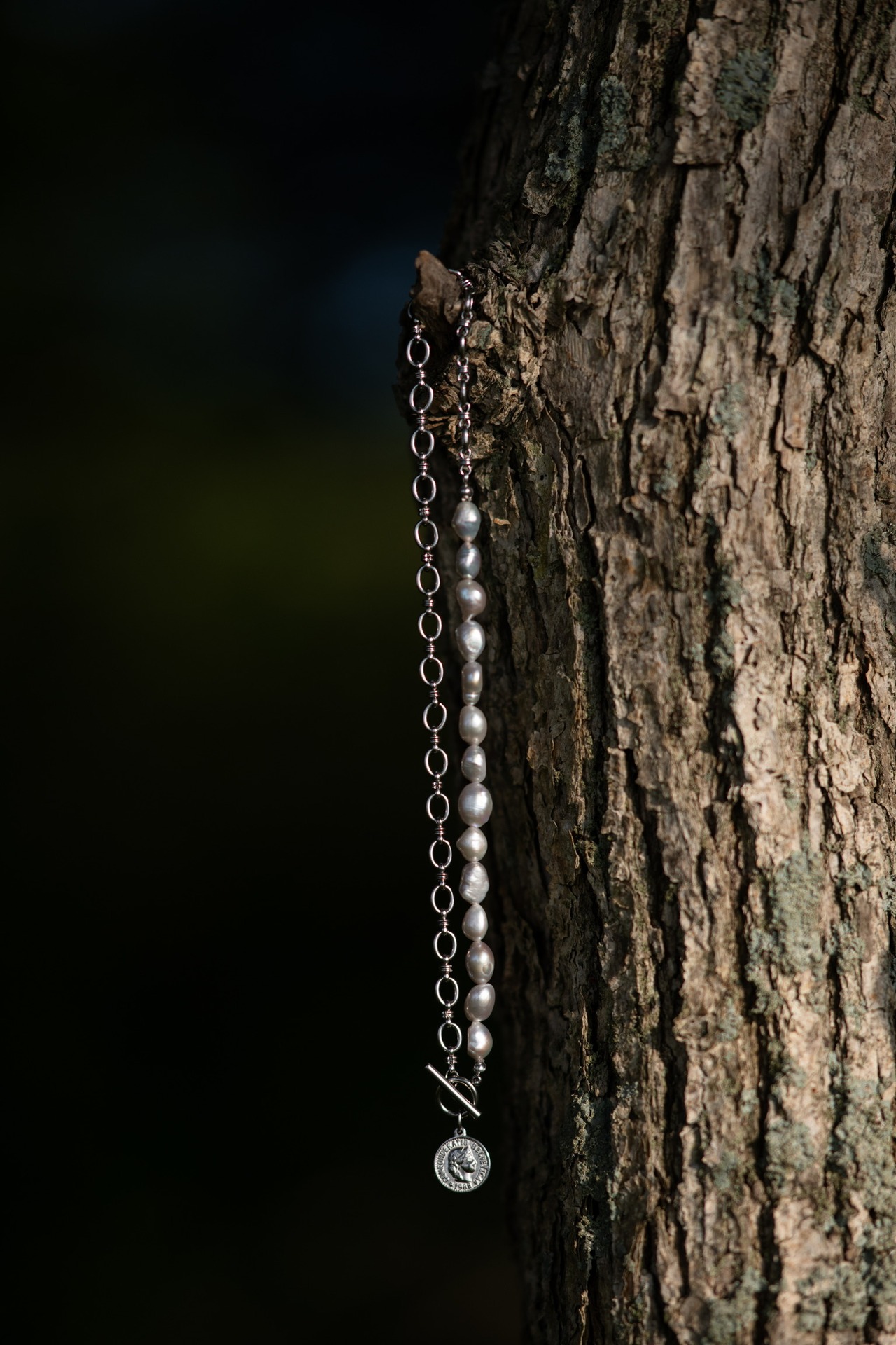 『湖面の余白』coin pearl necklace （ July limited items）
