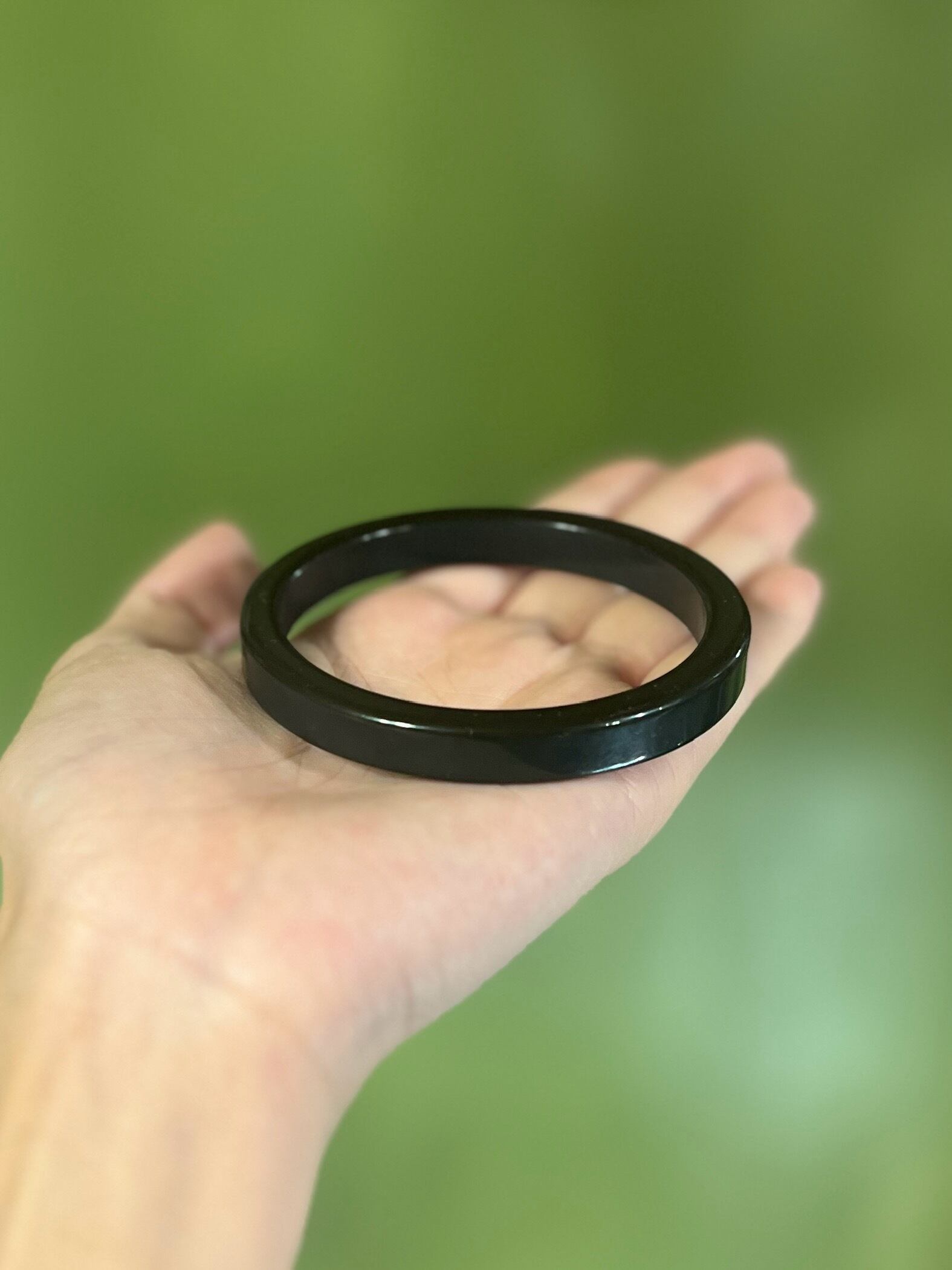 Vintage black bakelite bangle ( ヴィンテージ ブラック ベークライト