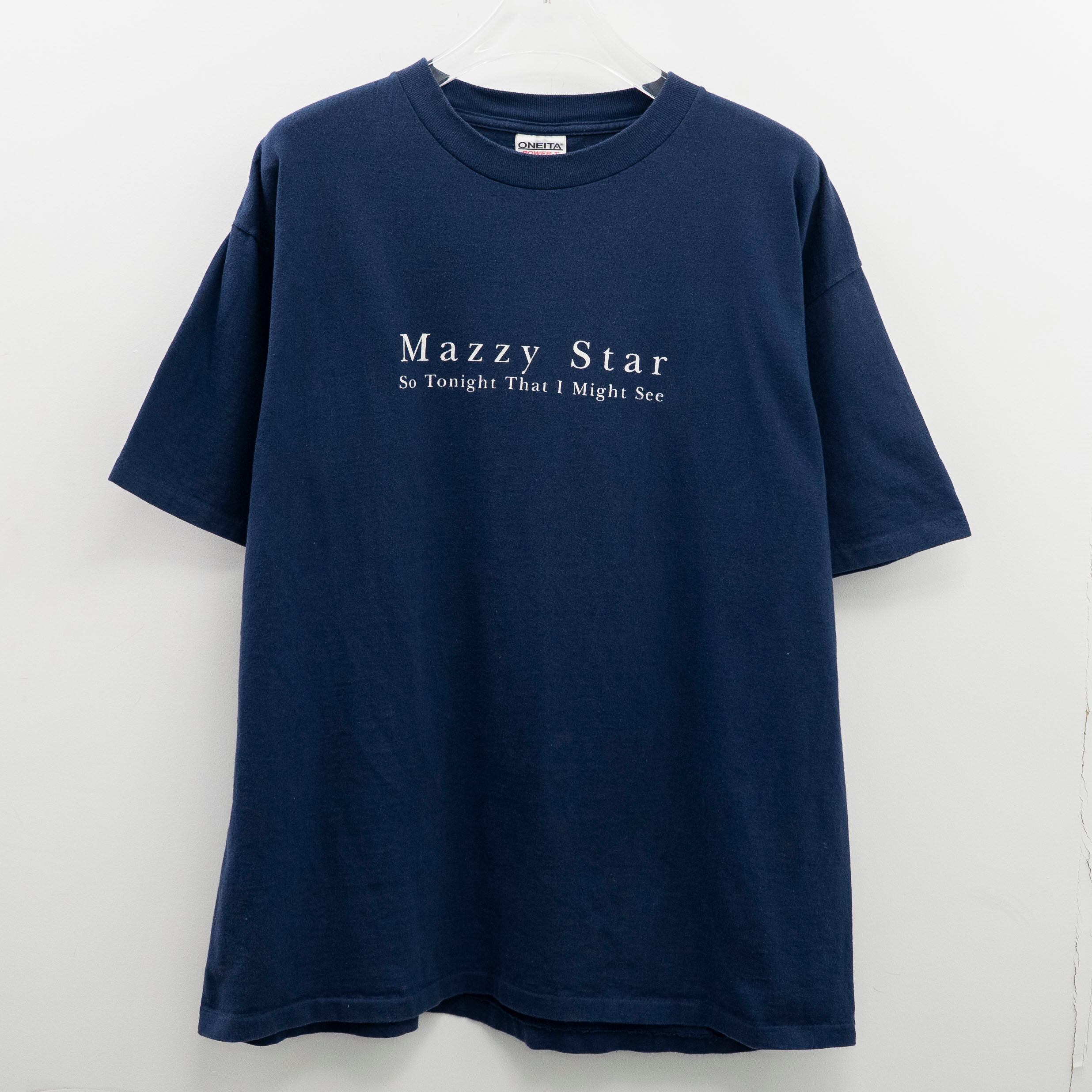 Mazzy Star " So Tonight That I Might See Navy " Oneita XL 【A7-548】
