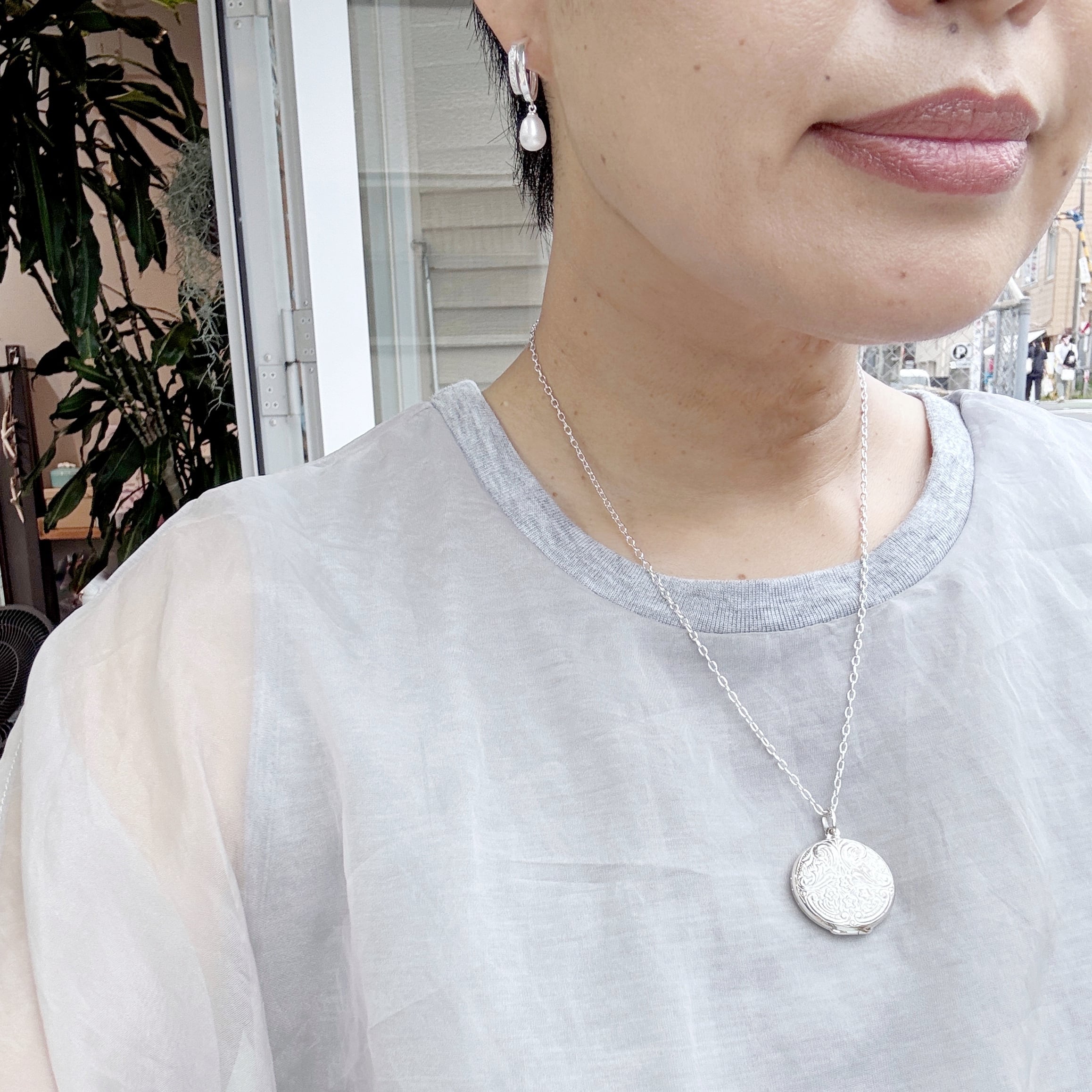 TASAKI ペンダントウォッチ　ロケット型ネックレス　時計　電池交換済み TASAKI ペンダントウォッチ ロケット型ネックレス 時計 電池交換済み