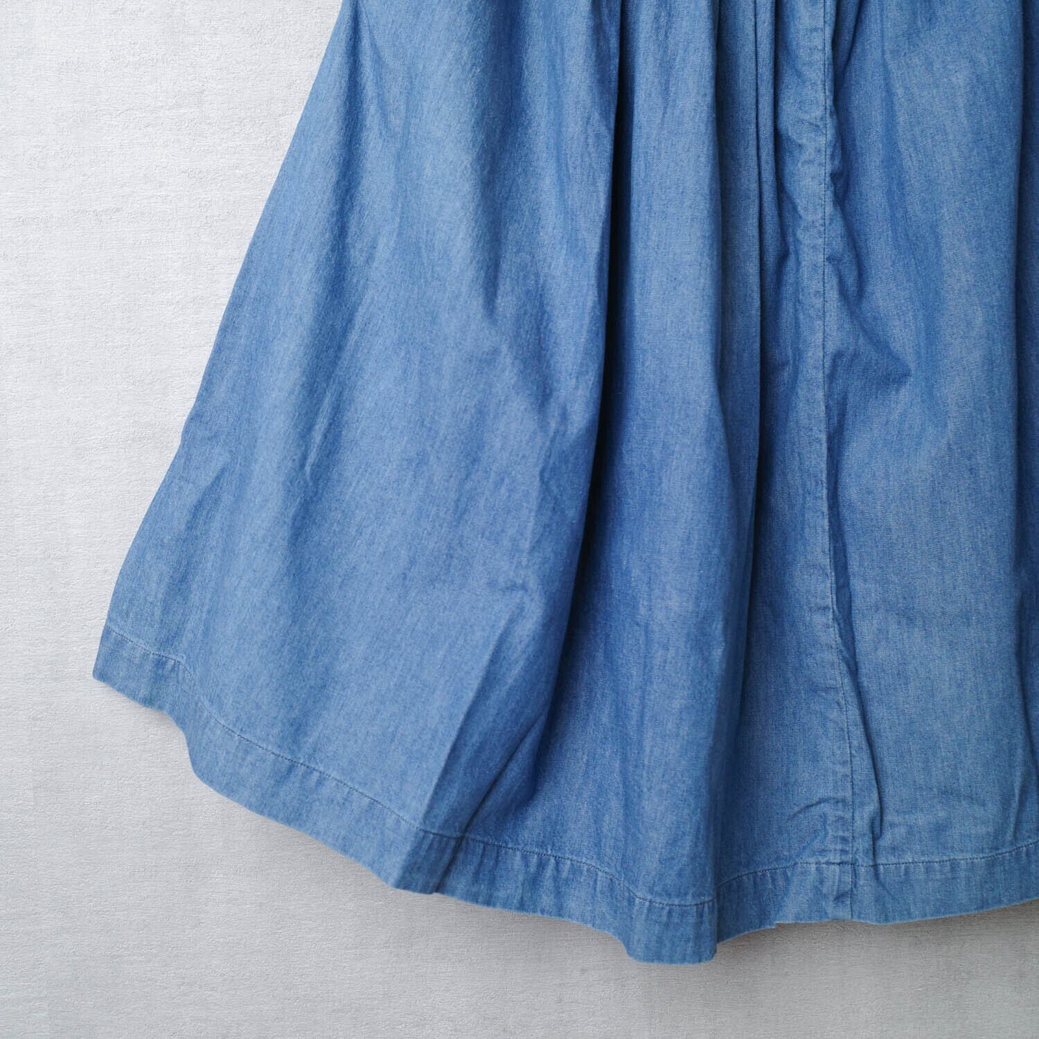 [NEW] MINEDNIM	DENIM MIDI FLARE SKIRT 1804-2001-85-011