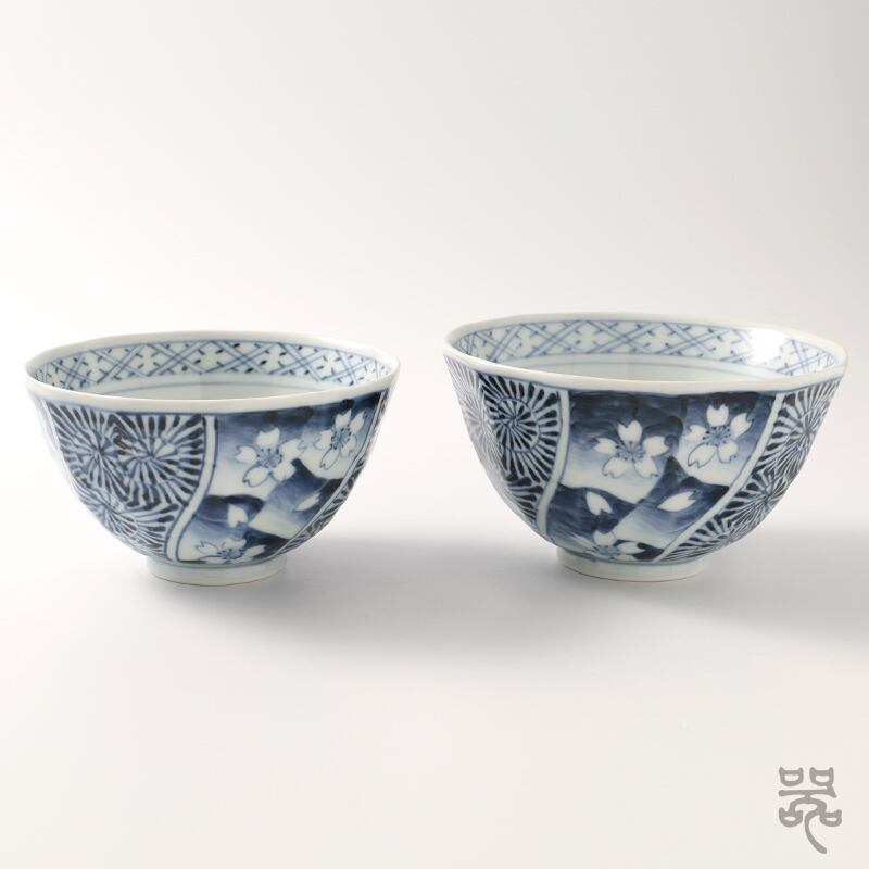 染付花祥瑞【面取茶漬／小】そうた窯｜有田 | 【有田焼／波佐見焼