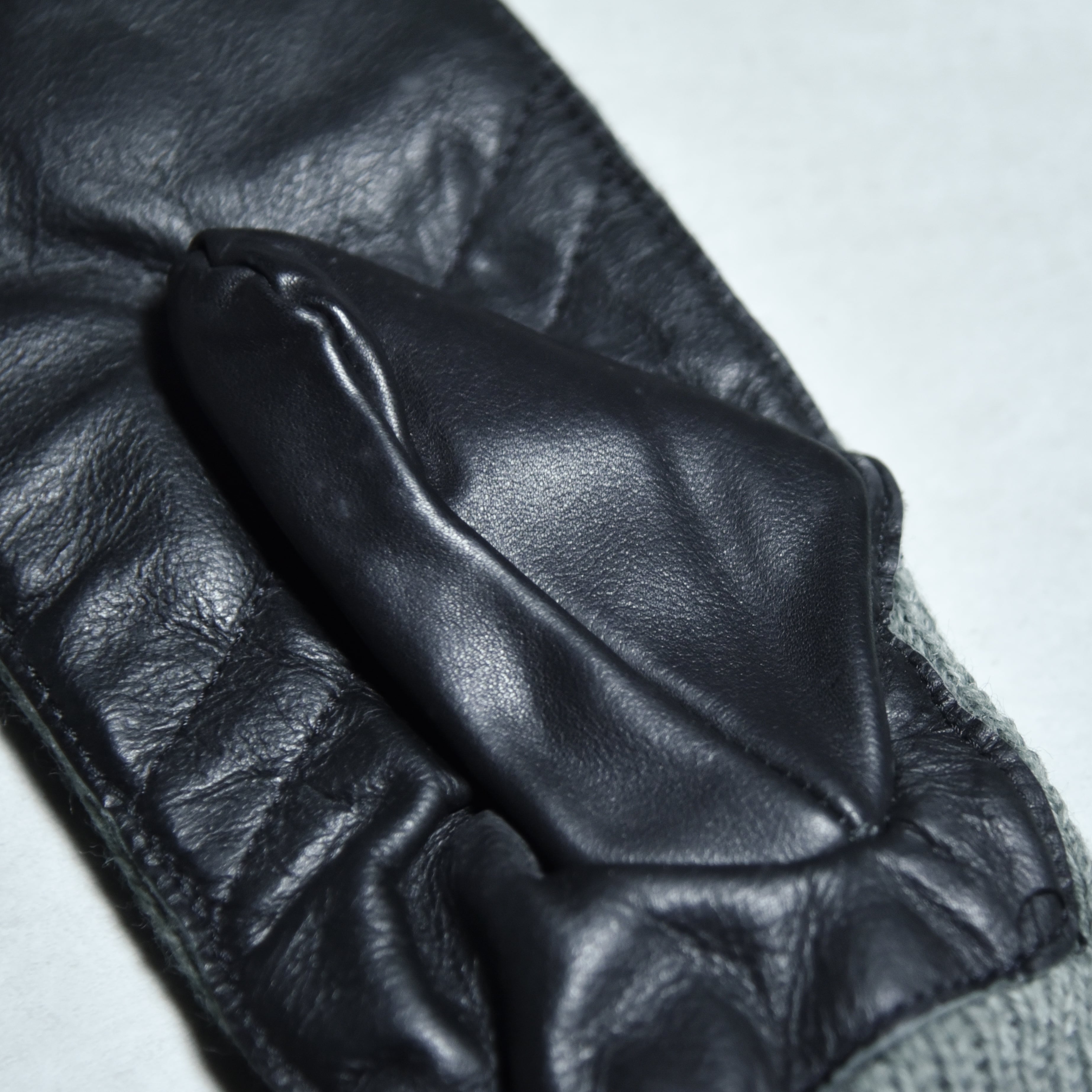 DEAD STOCKSwiss Army Wool Leather Mitten Glove スイス軍 ウール