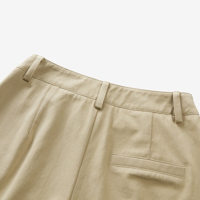 tuck wide-leg pants　J00439