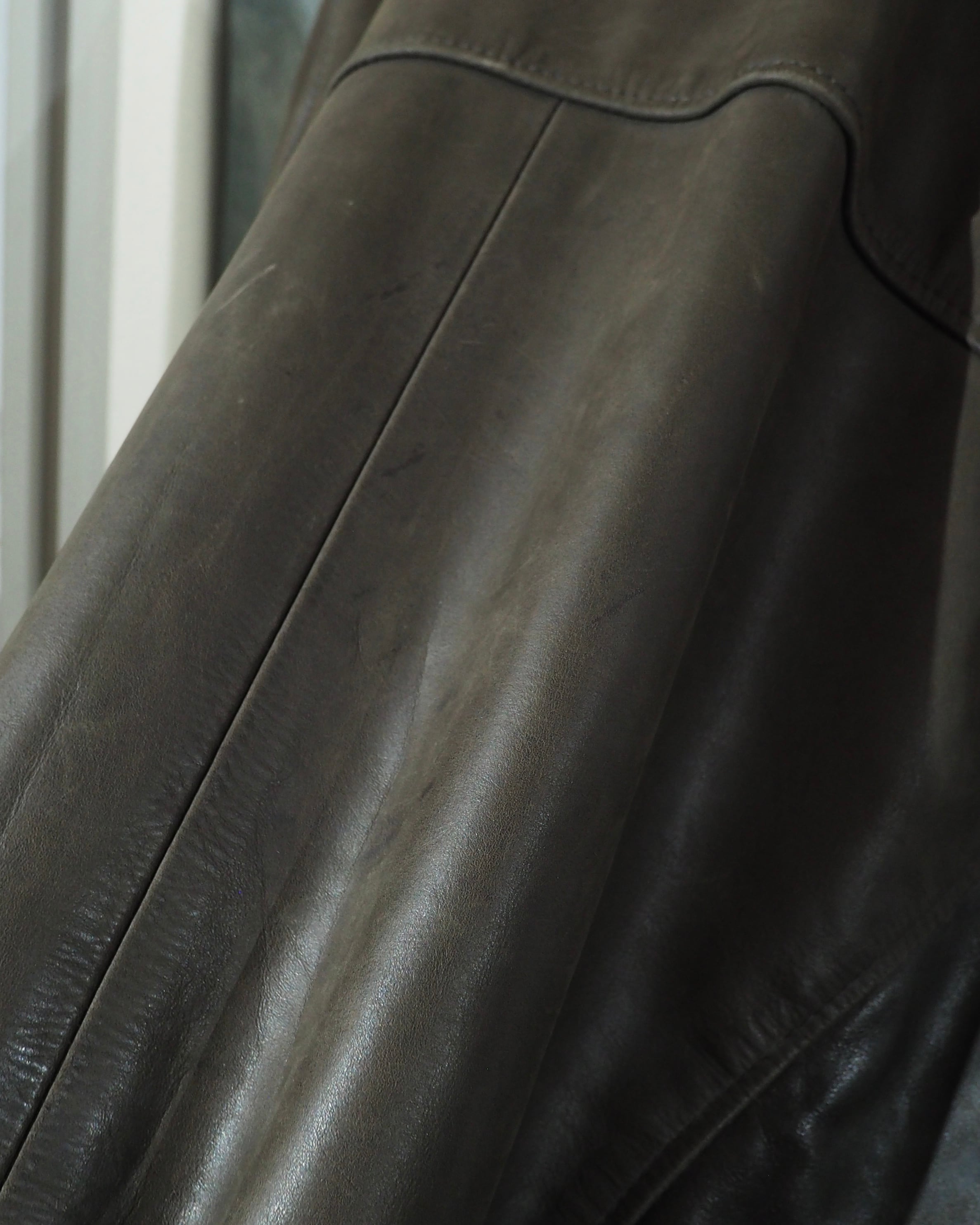 1990s " AVIATRIX " Beautiful Dark Brown Color Vintage Flight Leather Jacket