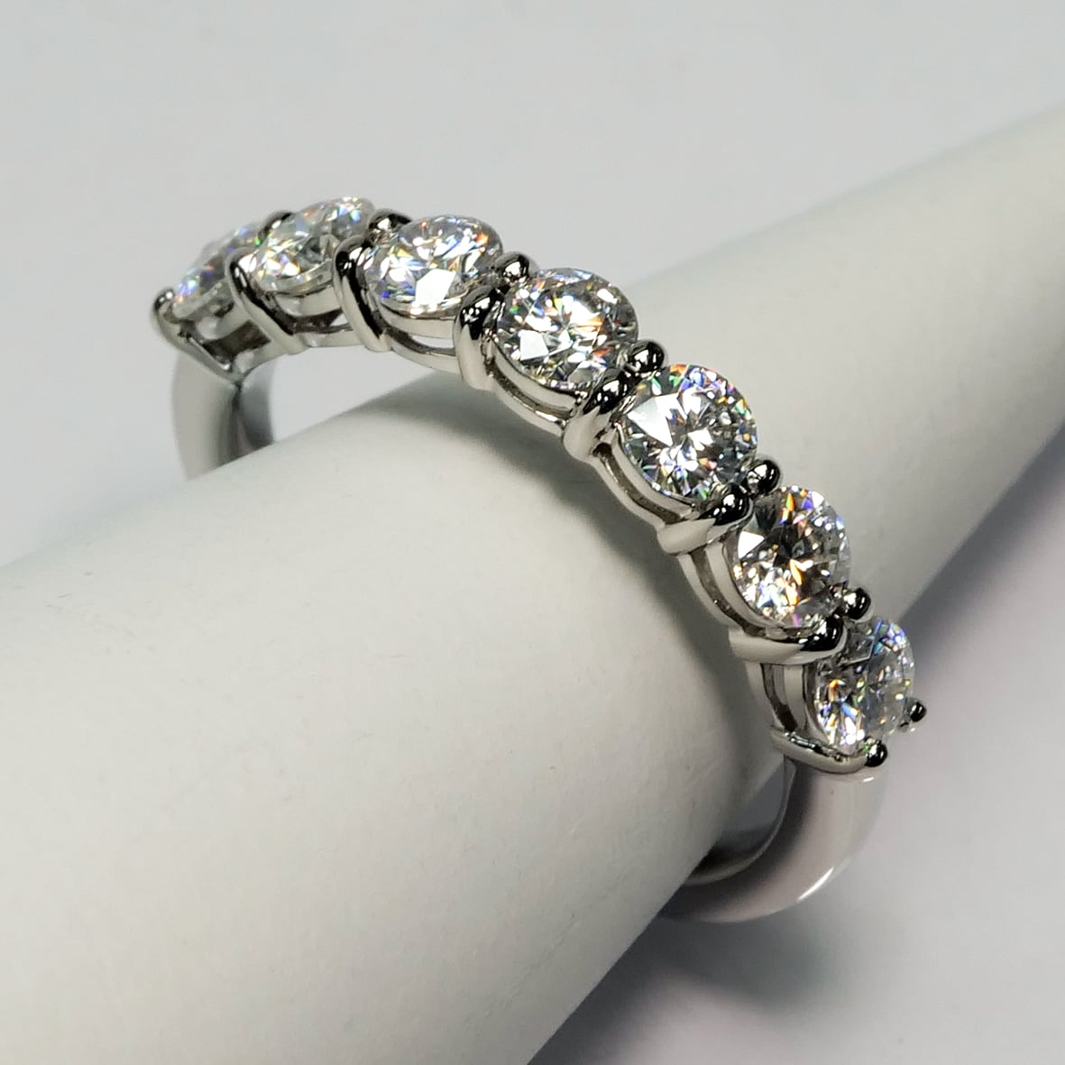 0.7ct エタニティリング K18 Pt950 ハーフ エタニティ リング 0.7ct エタニティリング K18 Pt950 ハーフ エタニティ リング