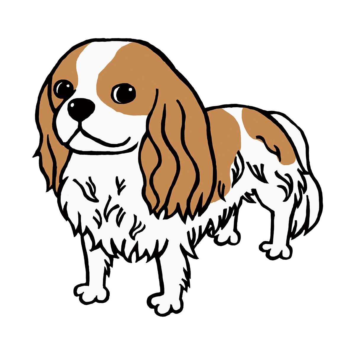 ワンコ キャバリア Tシャツ dog301h ティーシャツ ギフト プレゼント 犬 イヌ ワンコ おもしろtシャツ 日本犬
