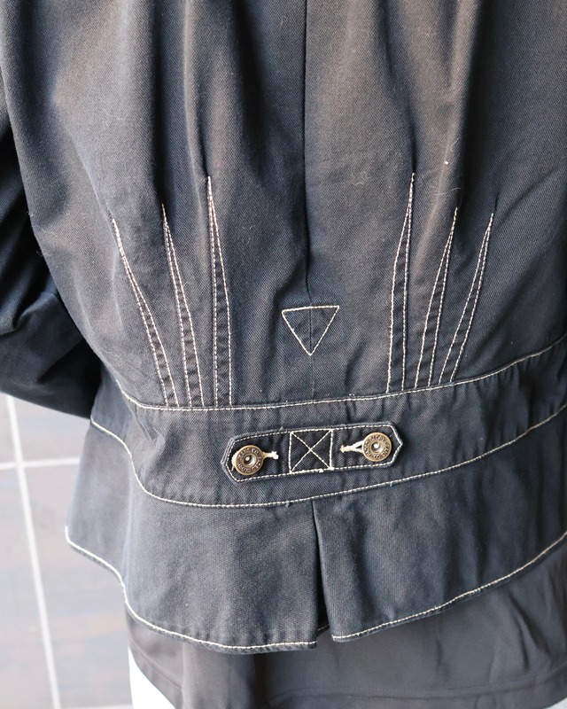 stand collar denim jacket
