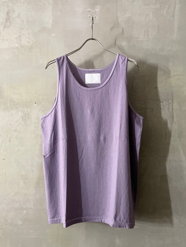 TrAnsference jersey tank top - lavender garment dyed