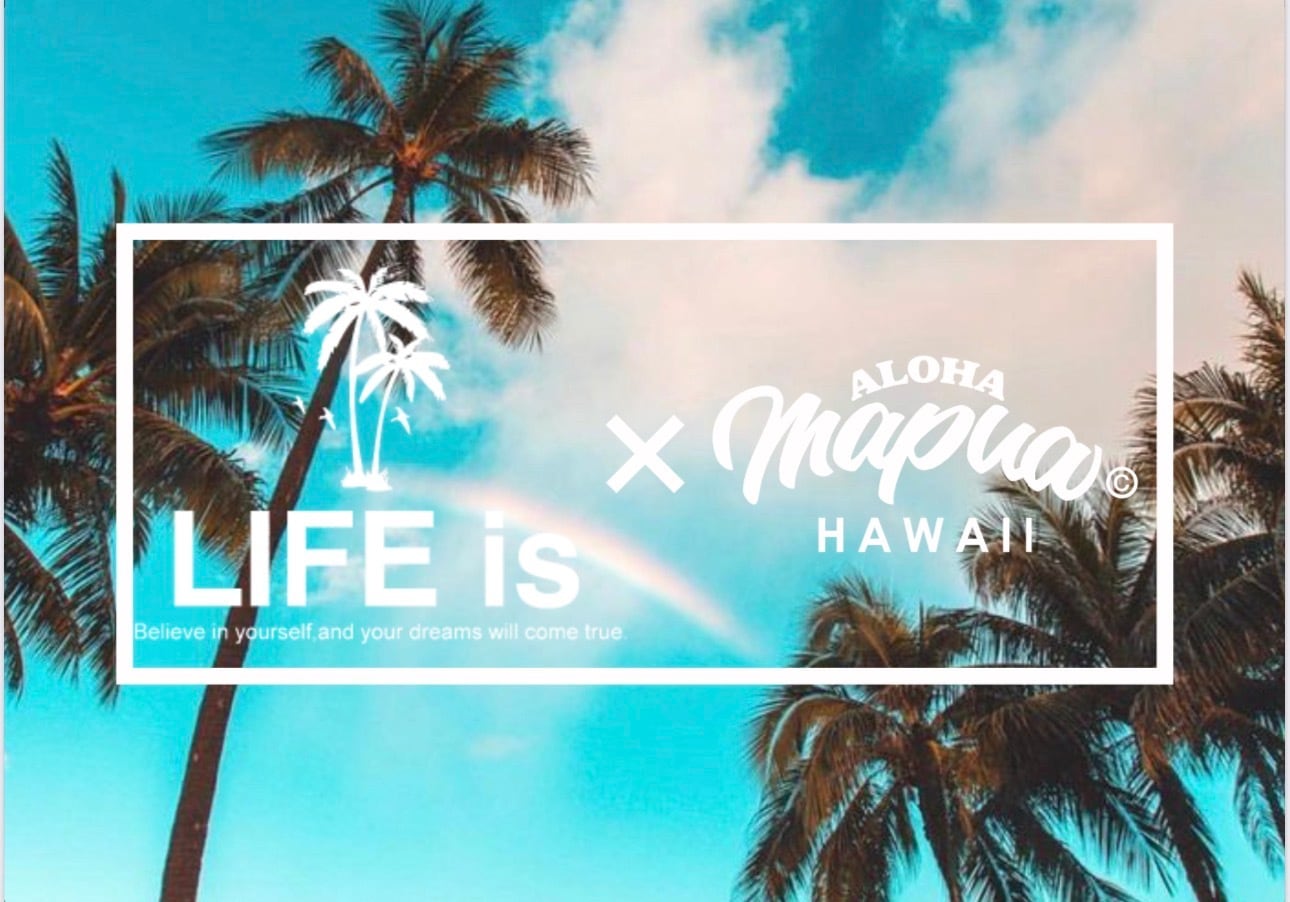 LIFE is × mapuaコラボ Lani 半袖Tシャツ ¥6,800+tax