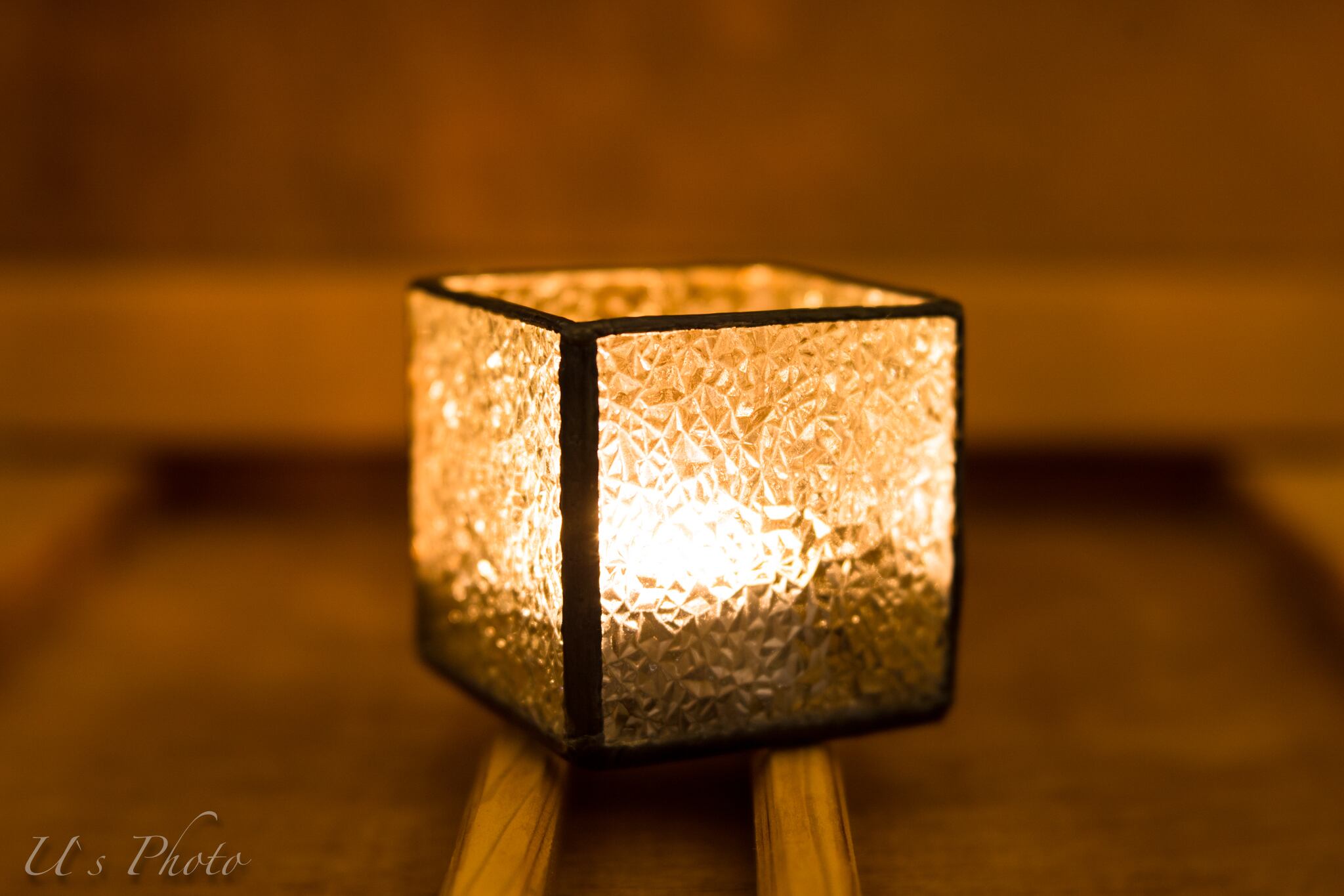 2セット】アイアン スクエア ランタン キャンドルホルダー スタンド 黒