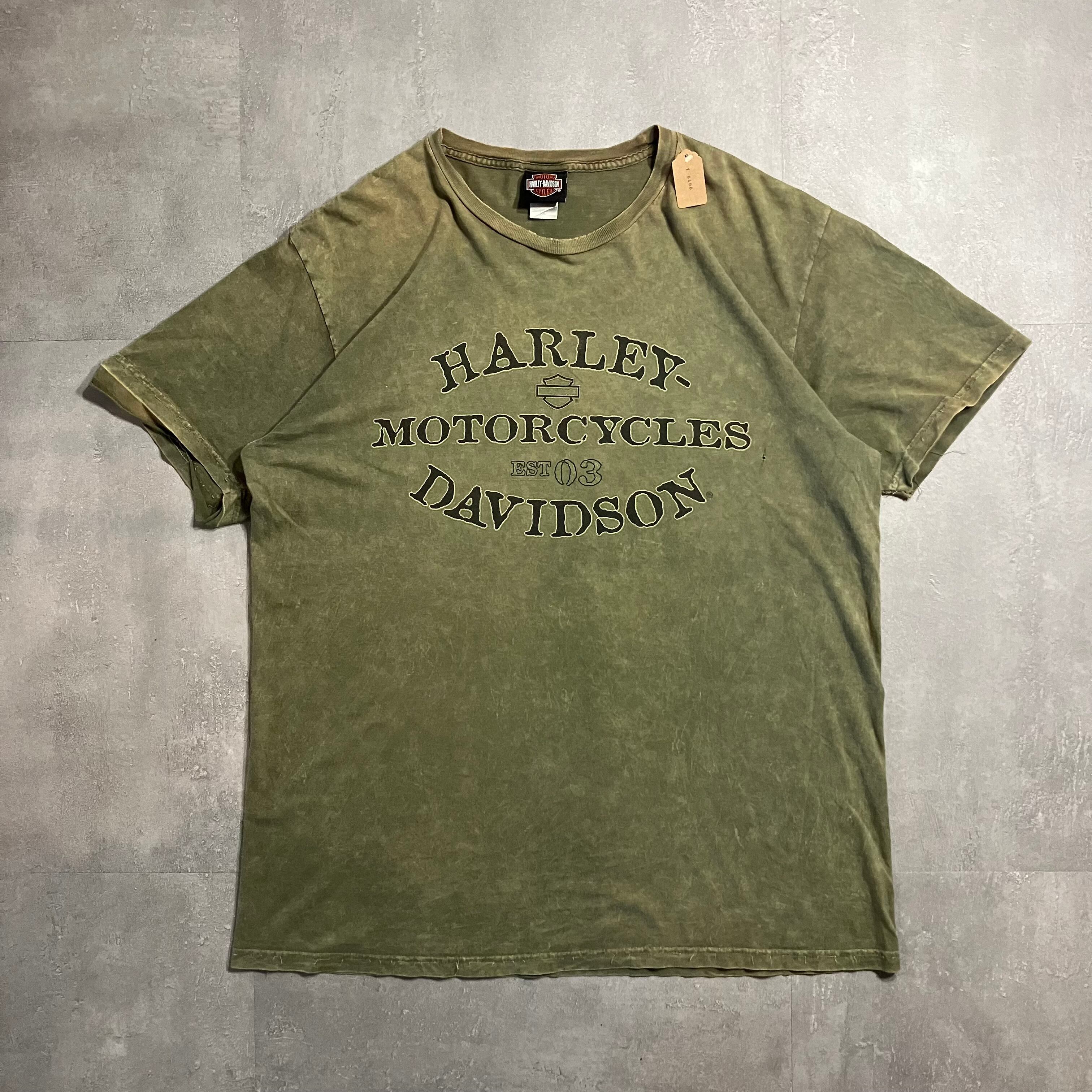 《XL size》Harley-Davidson ハーレーダビッドソン プリントTシャツ 両面プリント No.3712