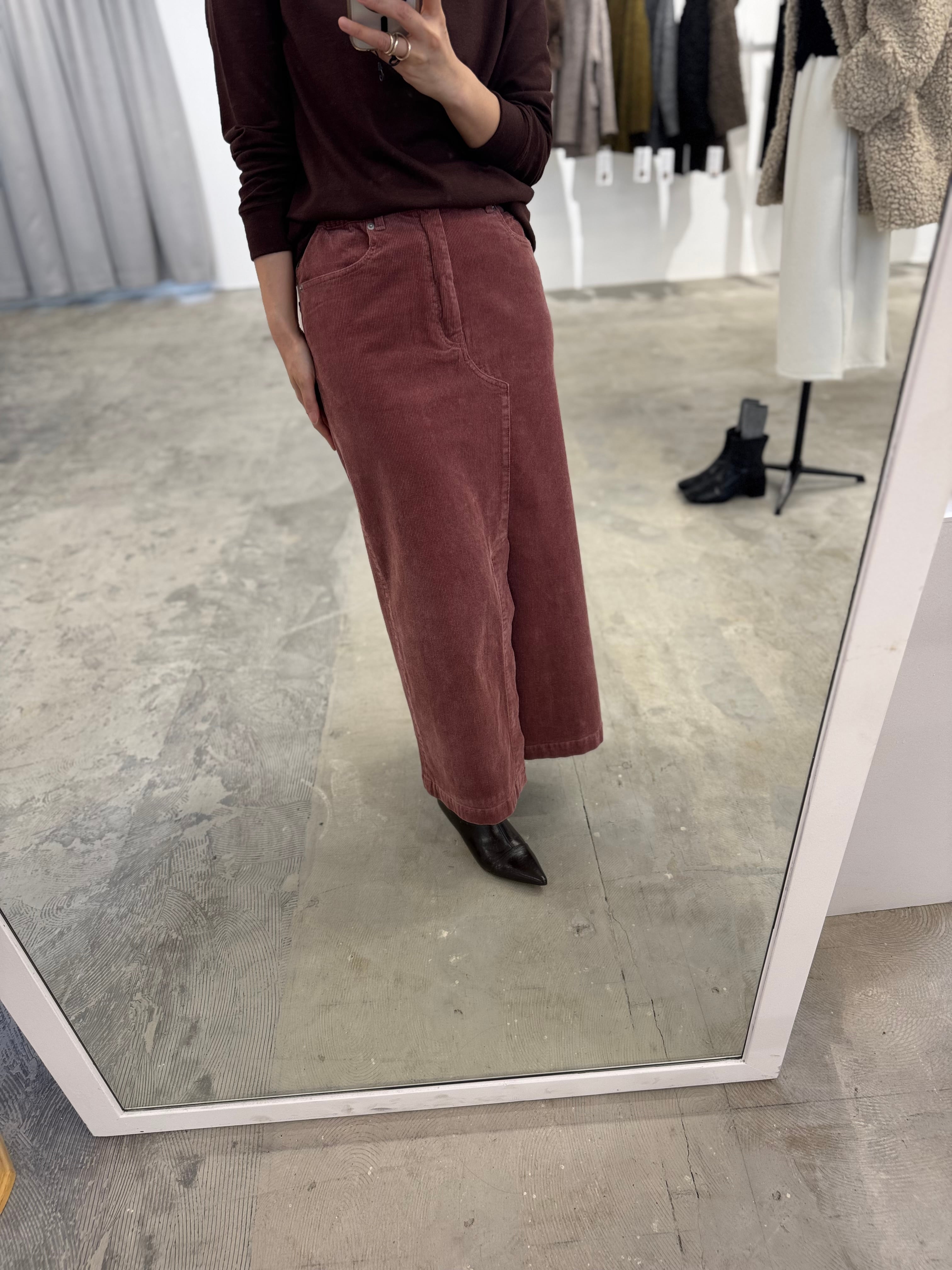 【LEMELANGE】ストレッチコーデュロイスカート 8553302