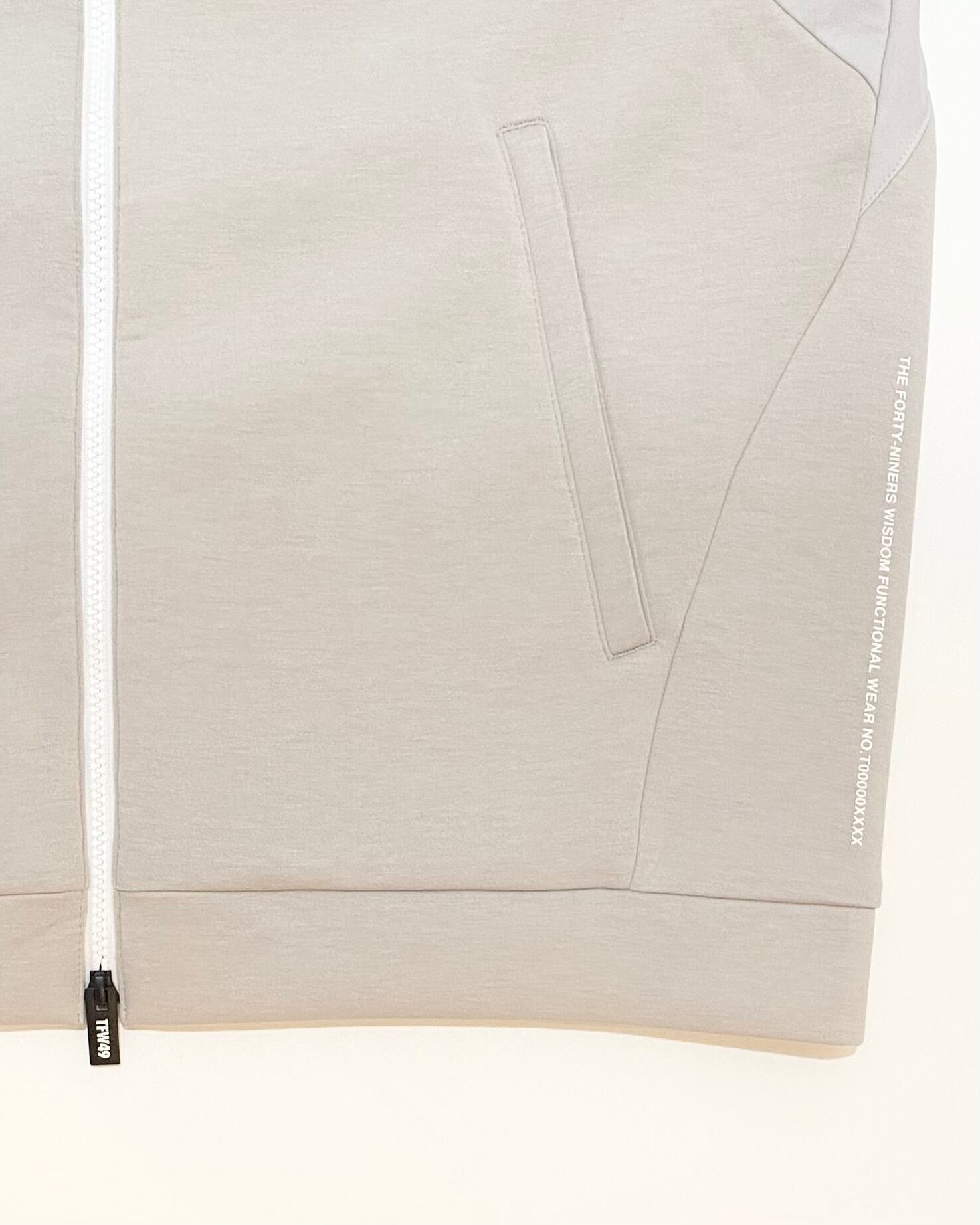 TFW49】《MEN'S》CARDBOARD MATERIAL FULL ZIP HOODIE (NAVY) | Sandy GOLF