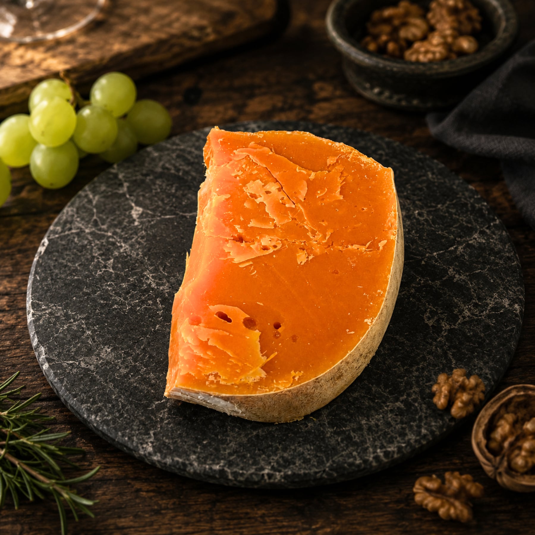 フランス産 ミモレット 22ヶ月 300g グラスフェッド チーズ|深いコクと香ばしさが広がる熟成タイプ|赤ワインと好相性のハードチーズ Mimolette 22M French Grassfed【Nature Kiosk】