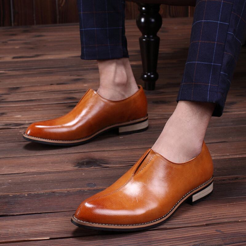 クラシック ブランドメンズレザーオックスフォードビジネス 紳士