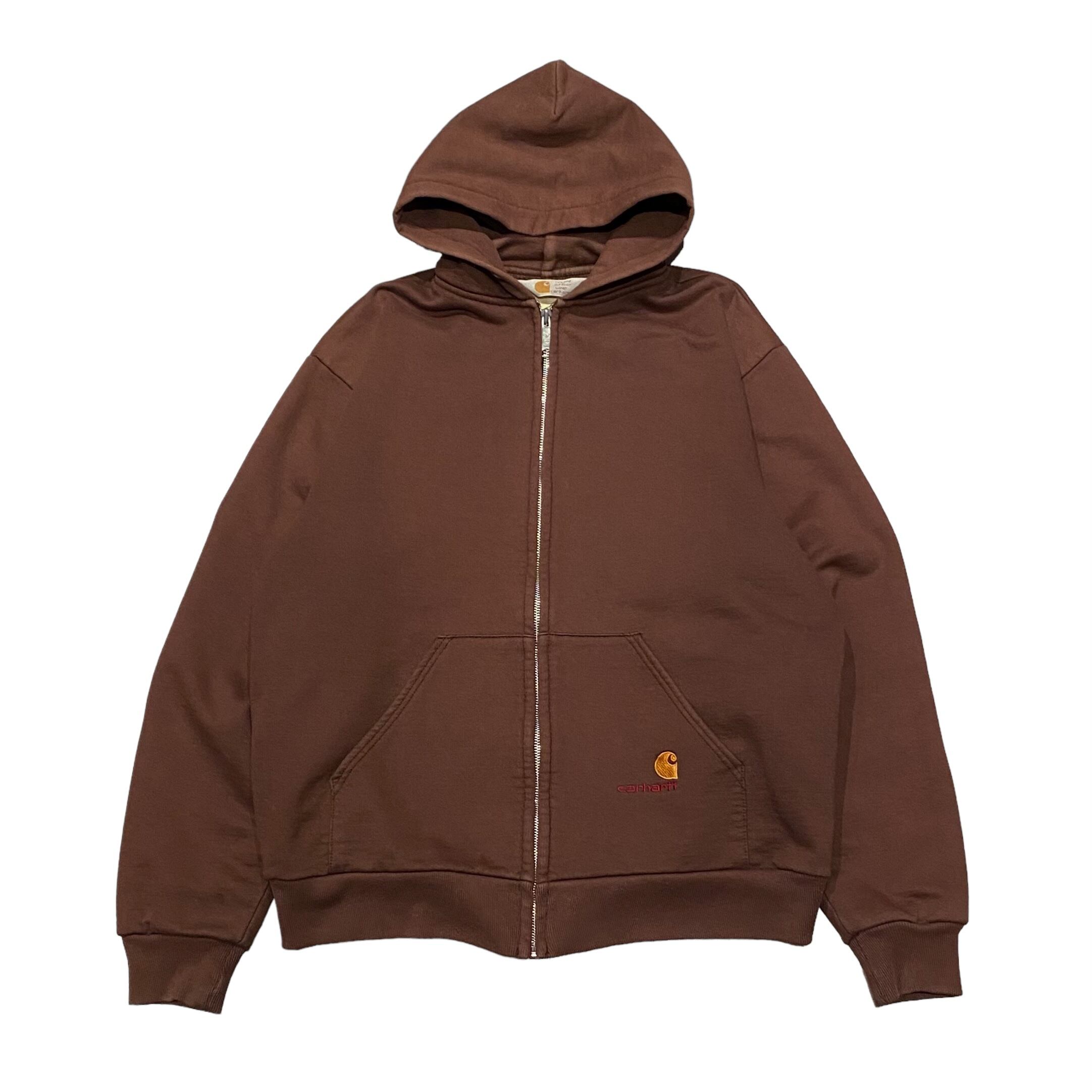 90's Carhartt Thermal Lining Full Zip Sweat Parka XL / カーハート 