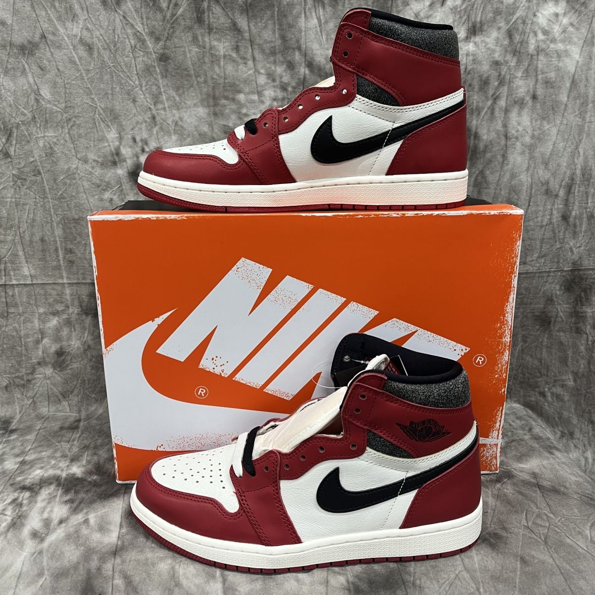 未使用】NIKE/ナイキ AIR JORDAN 1 HIGH OG LOST ＆ FOUND CHICAGO