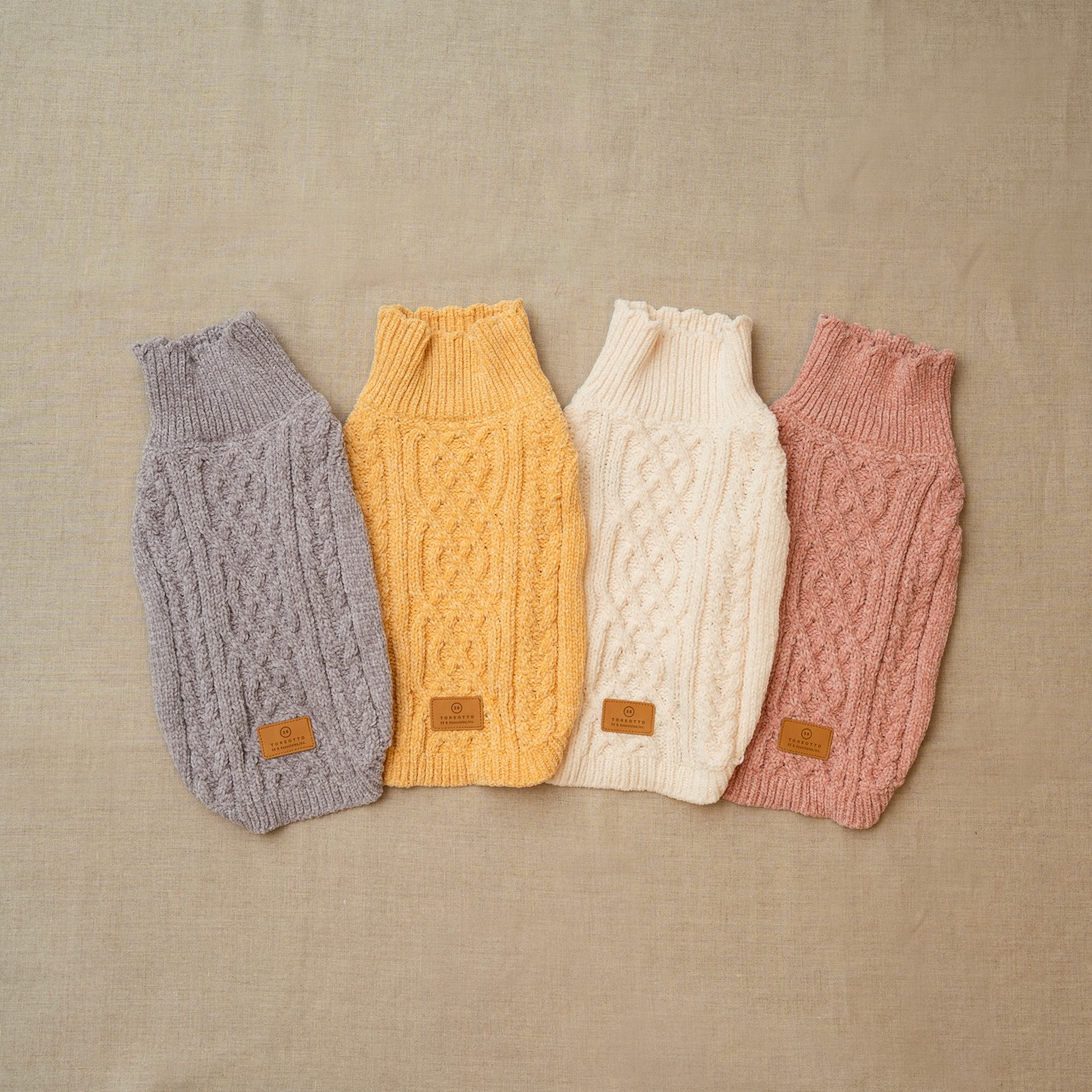 TOREOTTO38 DOG KNITVEST / YELLOW