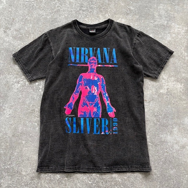 against】NIRVANA ニルヴァーナ SLIVER スリヴァー バンドtee 半袖T 