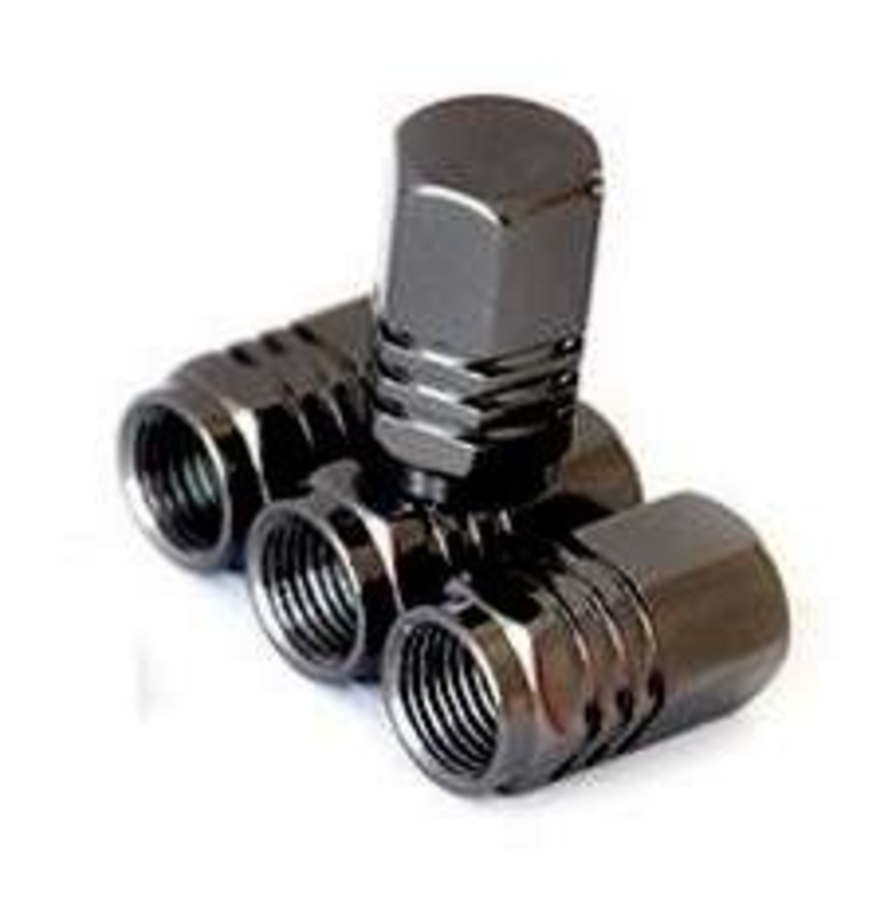 タイヤ エア バルブ キャップ ４個 セット 車 バイク ドレスアップ パーツ 軽量 高 強度 アルミ 製 腐食 防止 高級 アルマイト 仕上げ 自動車 オートバイ 用 ホイール エア バルブ キャップ （ガンメタ）