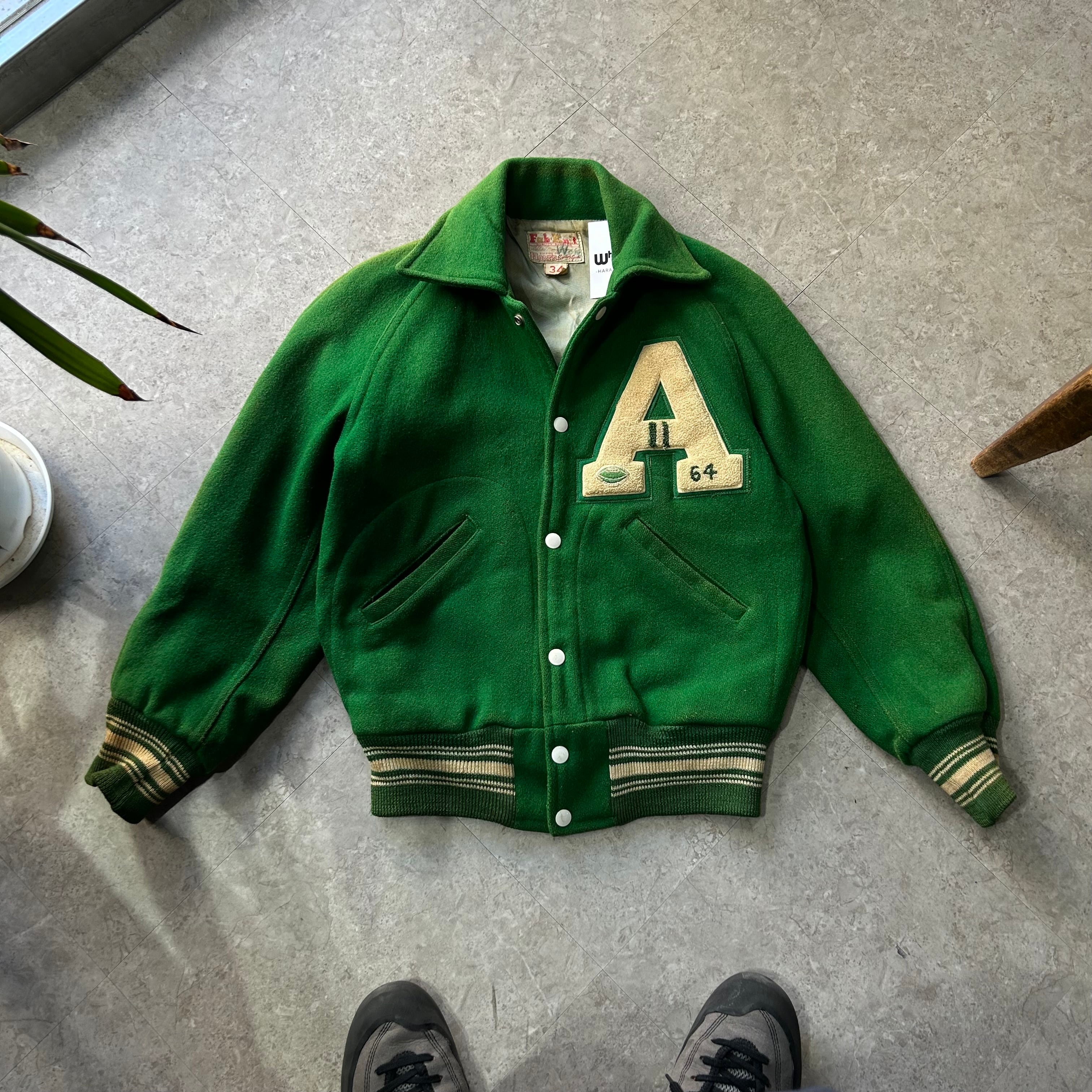 1964s Fab Knit " A " Collared stadium jacket【仙台店】