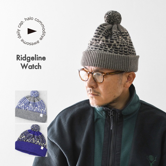 halo.commodity [ハロ コモディティ] Ridgeline Watch [h263-1001] リッジラインウォッチ・ニットキャップ・ニット帽・ボンボンニット・エクストラファインラムズウール・MEN'S / LADY'S [2026AW]