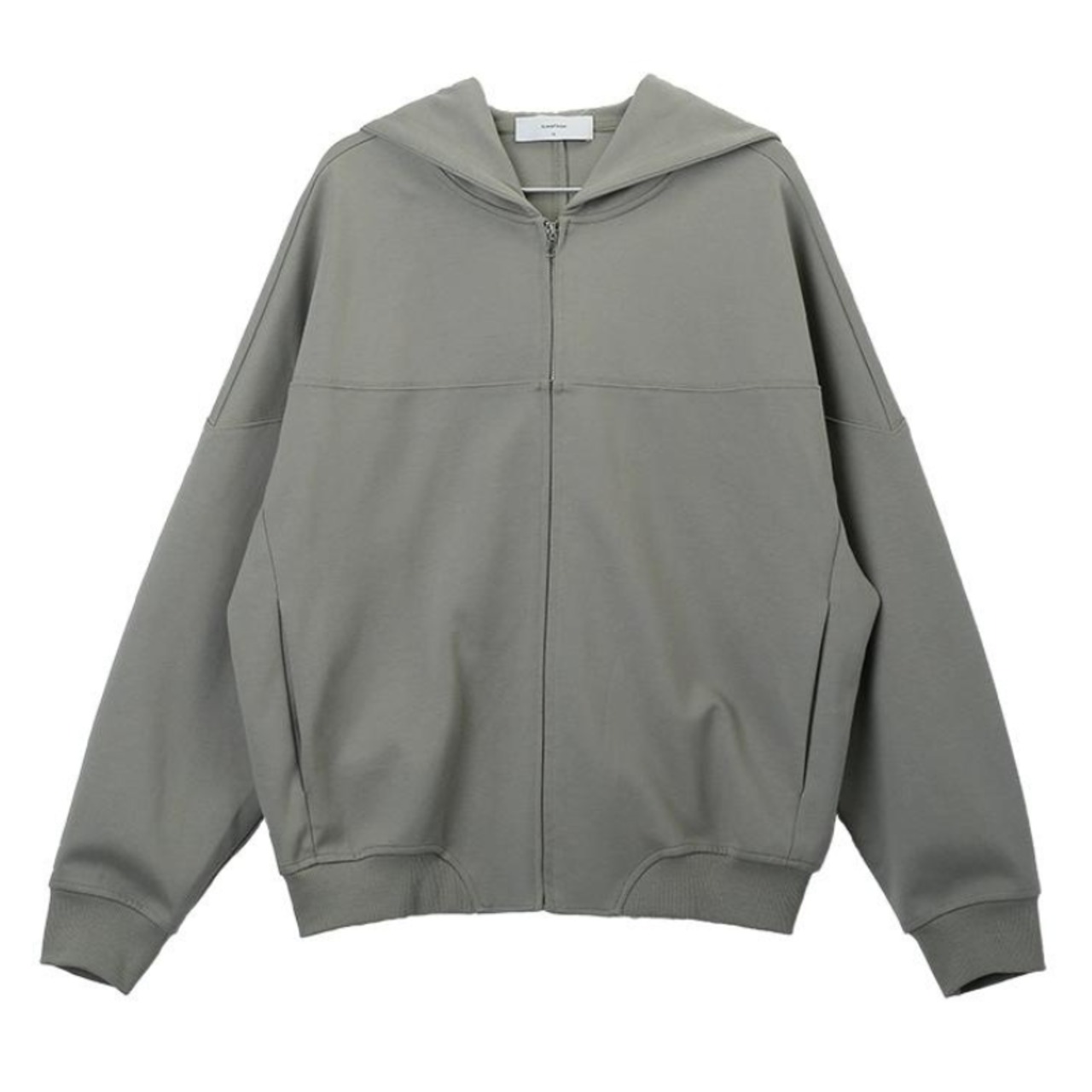 カジュアルスプリット両ジップパーカー　0815