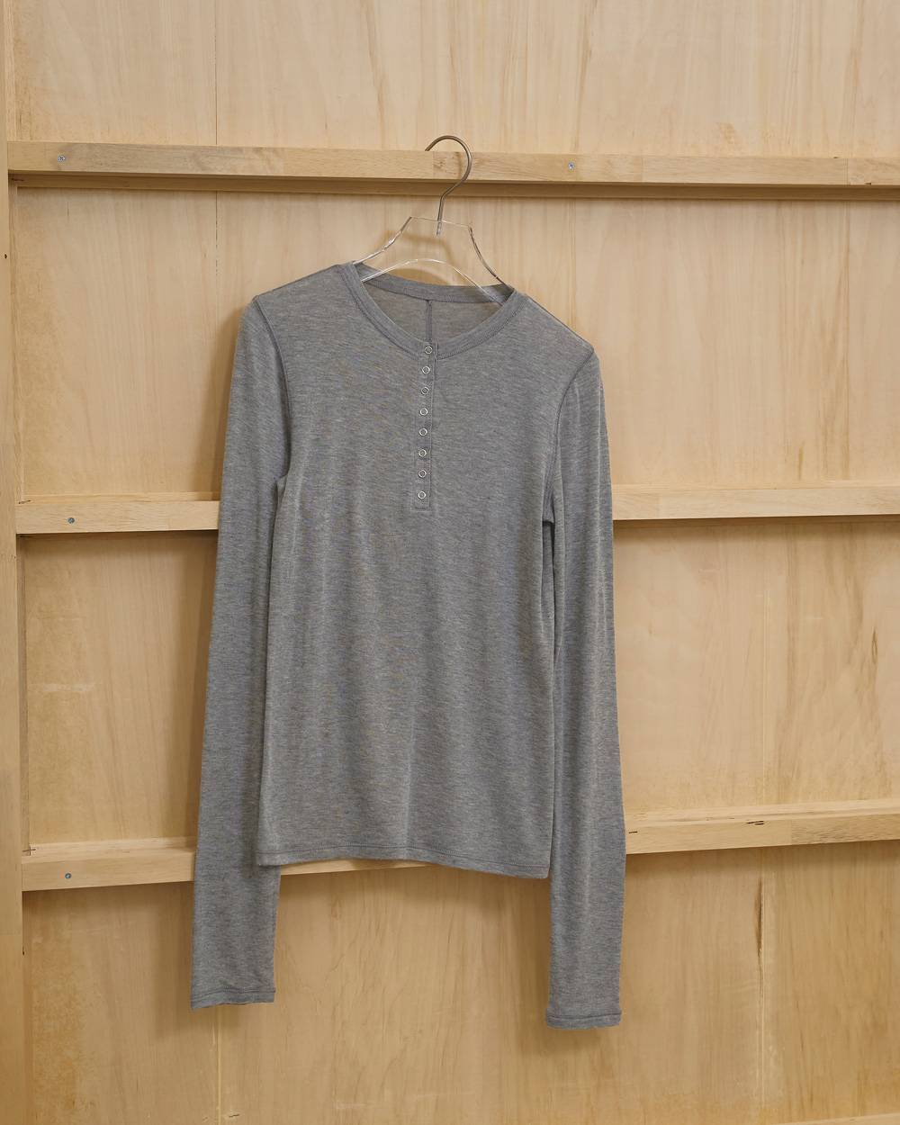 TODAYFUL／Henleyneck Soft Tops | polne