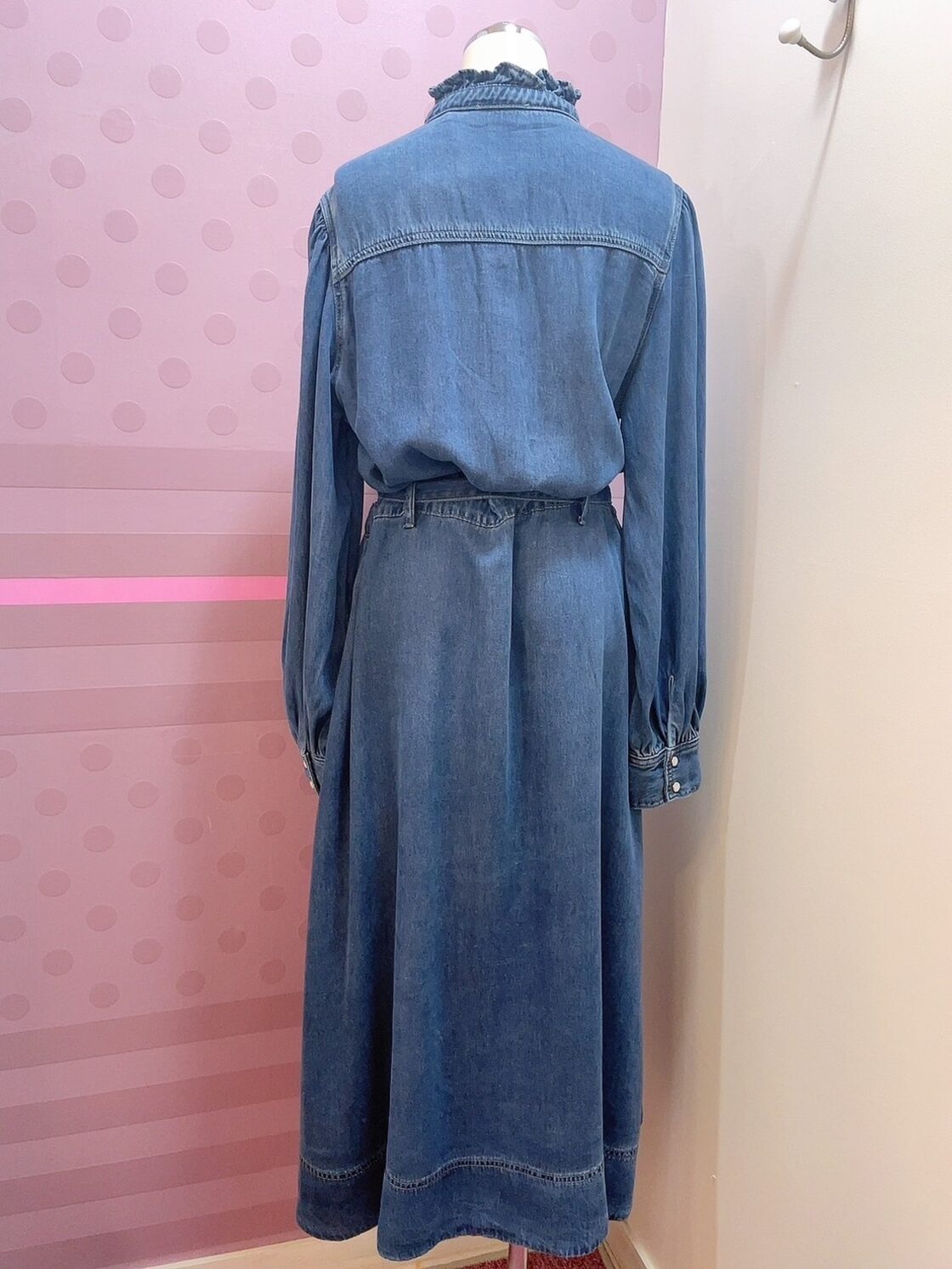 70s Vintage Wacoal ワコール ロングガウンコート 水色 レトロ SUNCOO 