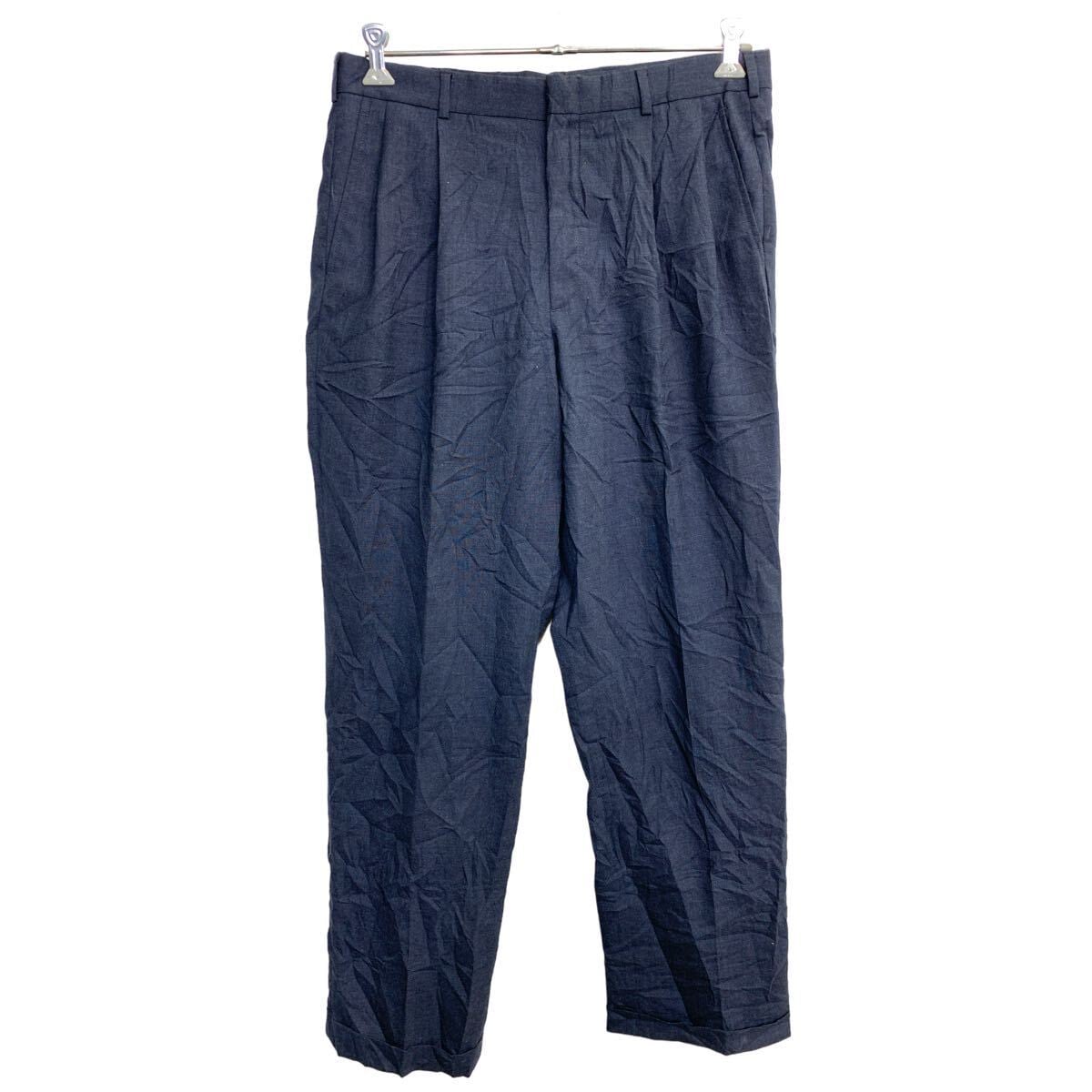 ✨美品✨ NAUTICA ダブルニー デニム カジュアルパンツ 濃紺 作業着 L