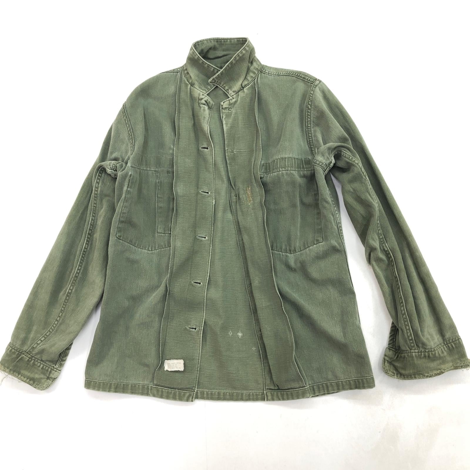 60s 1968年U.S.ARMY米軍実物OG-107ユーティリティシャツ U.S.ARMY 60年代 USA製 OG-107 ユーティリティシャツ UTILITY SHIRT