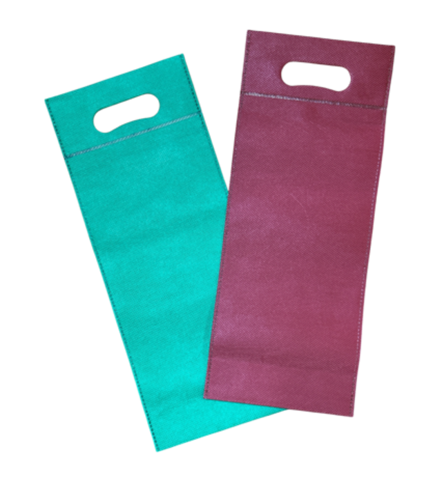 不織布ボトルバッグ  中瓶1本入 (緑)