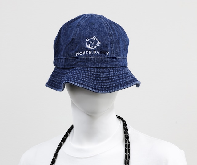 NORTH BARRRY クマロゴ／metoro hat denim