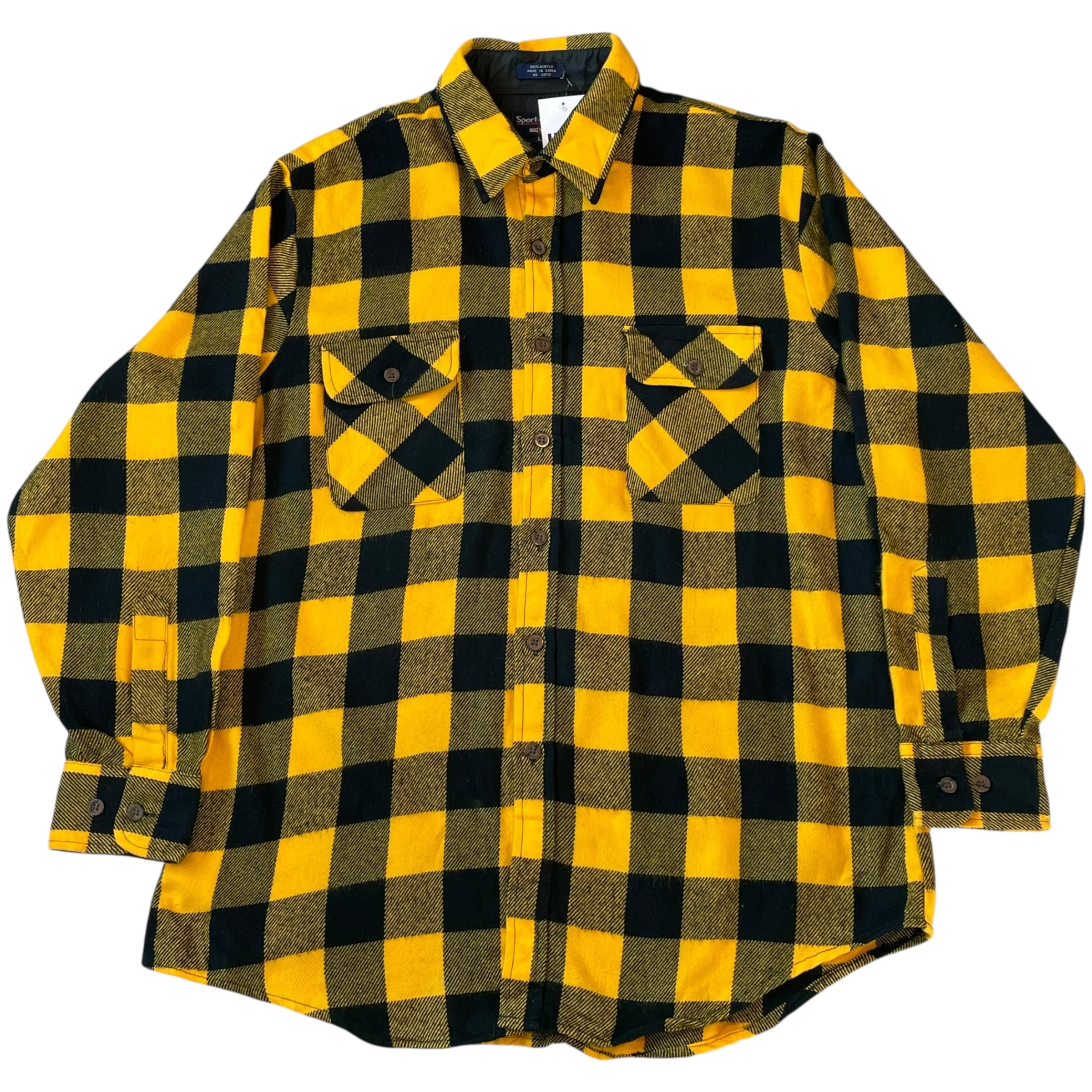80s BIG YANK "Yellow buffalo" flannel shirt