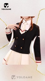 三分妄想 カードキャプターさくら 木之本桜 コスプレ 中学校制服セット 衣装
