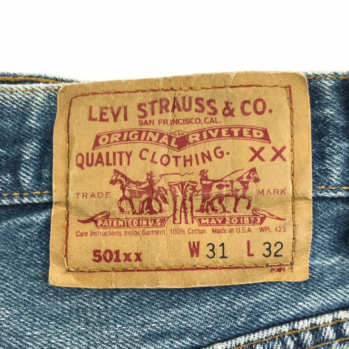 LEVI'S リーバイス 90年代 USA製 501- 0000 刻印 520 ブルー W31 L32