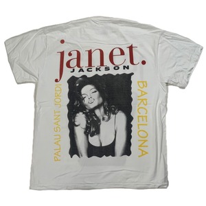12440 ジャネットジャクソン バンドTシャツ 両面プリント 半袖 XL