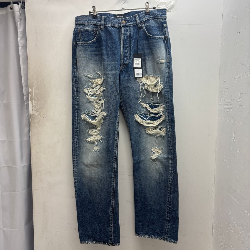 【定価154,000円】コウザブロウ　3Dブーツカットデニムパンツ サイズ1 KOZABURO コウザブロウ 3D boot cut jeans パンツ【表参道t