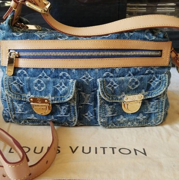 廃盤】 LOUIS VUITTON ルイヴィトン LV デニム ショルダーバッグ 