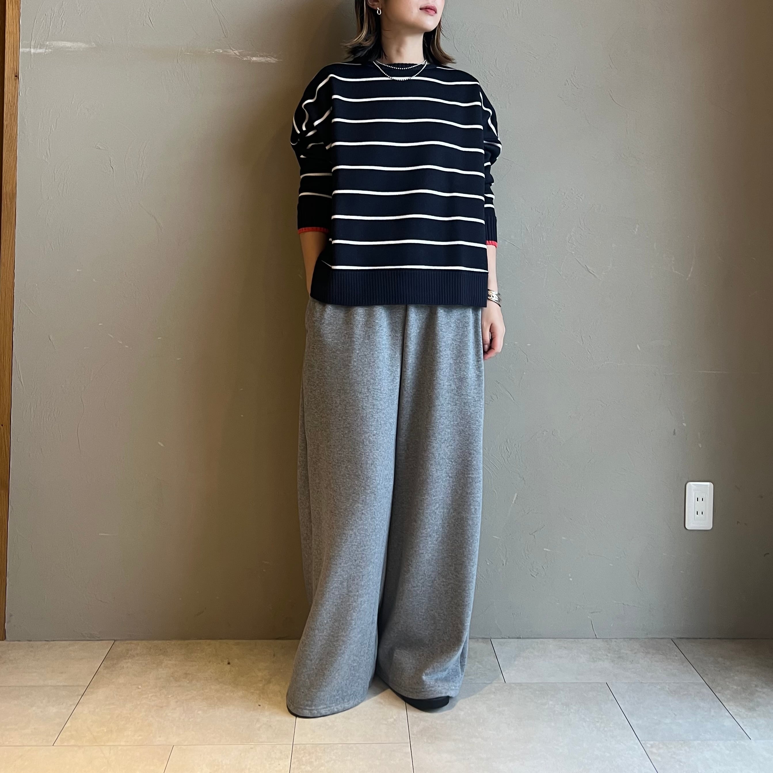 裏起毛ワイドパンツCLOCHE