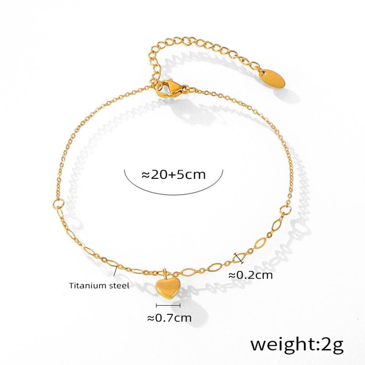 アンクレット 18k 316L 18金 レディース ゴールド ハート | Pay ID アンクレット 18k 316L 18金 レディース ゴールド ハート | Pay ID