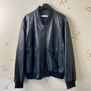 vintage GALLOTTI black leather blouson