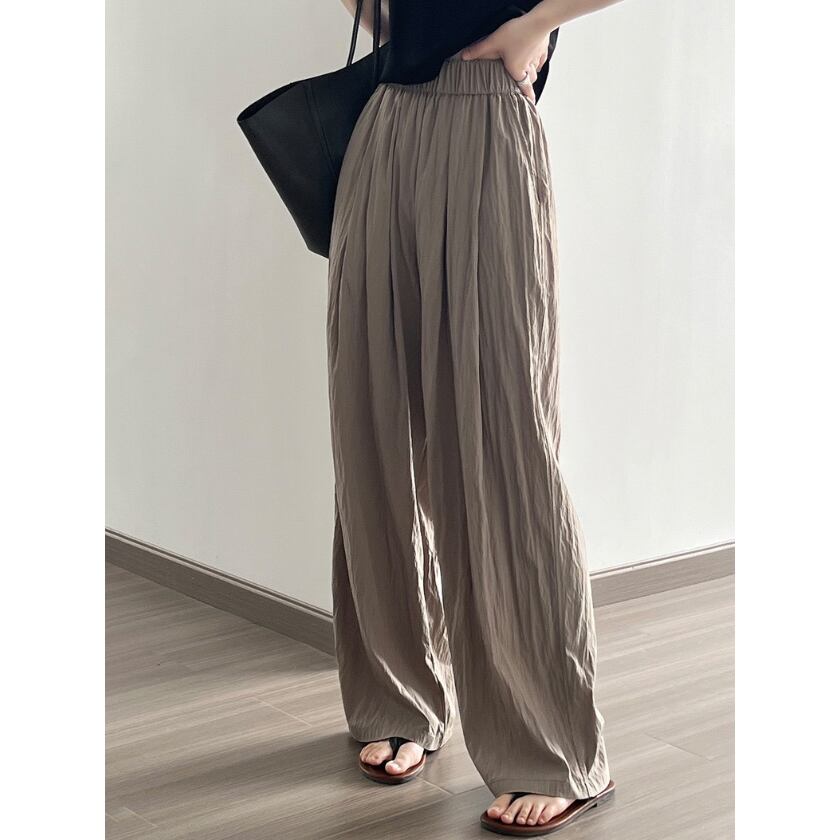 draped wide pants m0089
