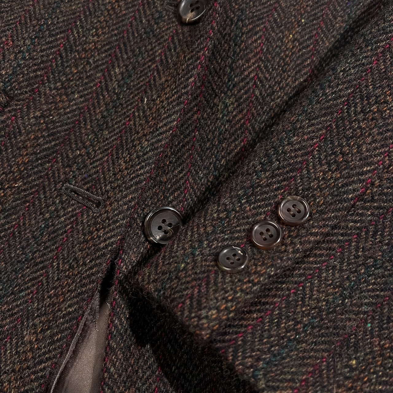 マドモアゼルノンノン 英国 SYDNEY H SHAW生地 テーラードジャケット 美品 Mademoiselle NON NON マドモアゼルノンノン SYDNEY H SHAW 英国