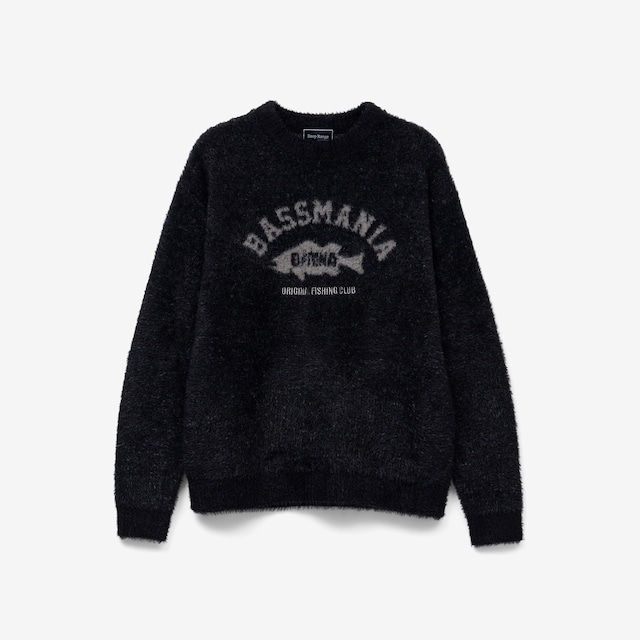 【DeepRangebybassmania】Arch Logo Jacquard Knit［BLK］［LIMITED］